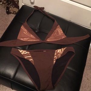 Victoria Secret Brown & Gold Bikini 👙